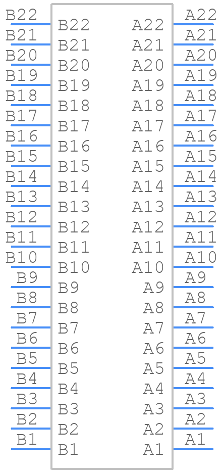 LY20-44P-DT1-P1E-BR - JAE - PCB symbol