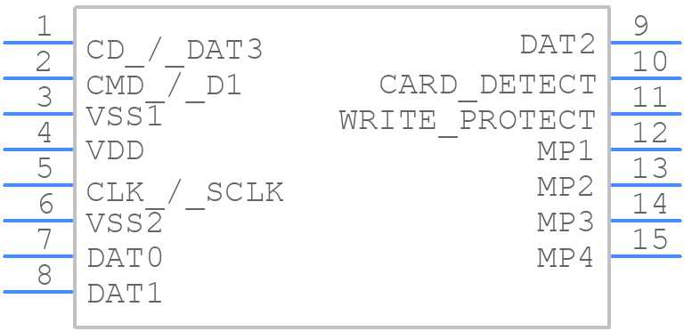 SDCMF-10915W0T1 - Multicomp Pro - PCB symbol