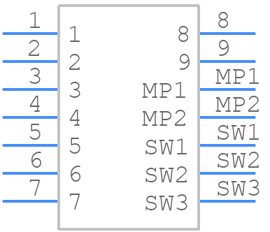 SDAMB-01215BT00 - Multicomp Pro - PCB symbol