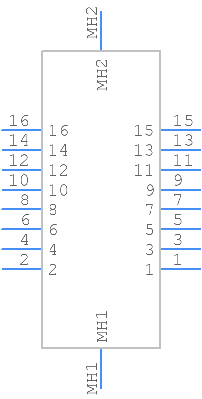 90572-2161 - Molex - PCB symbol