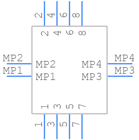 501951-0830 - Molex - PCB symbol