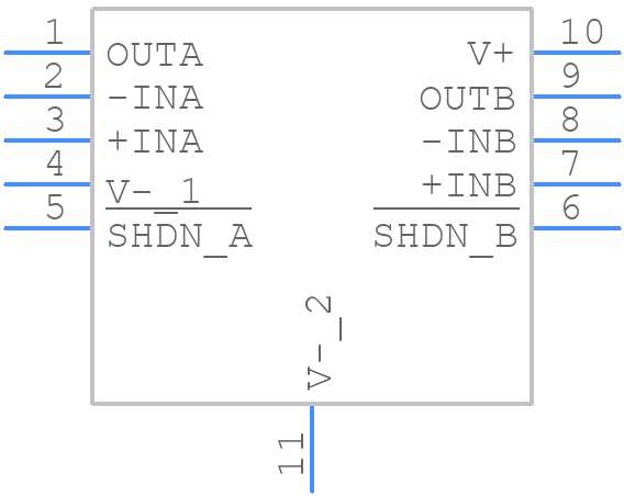 LTC6078IDD#PBF - Analog Devices - PCB symbol