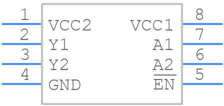 ADG3233BRMZ - Analog Devices - PCB symbol