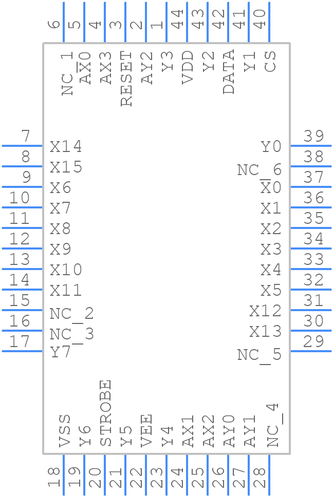 MT8816APR1 - Microchip - PCB symbol