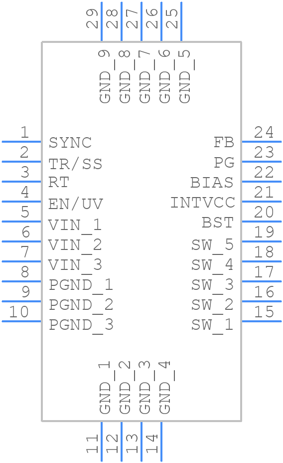 LT8612EUDE#PBF - Analog Devices - PCB symbol