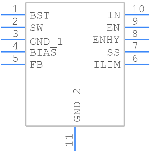 MP4410GQ-P - Monolithic Power Systems (MPS) - PCB symbol