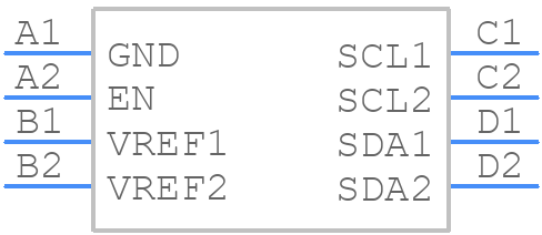 PCA9306YZTR - Texas Instruments - PCB symbol