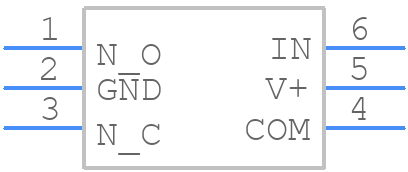 TS5A3157DBVR - Texas Instruments - PCB symbol