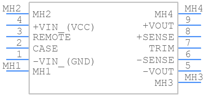 TEP 100-2412 - Traco Power - PCB symbol