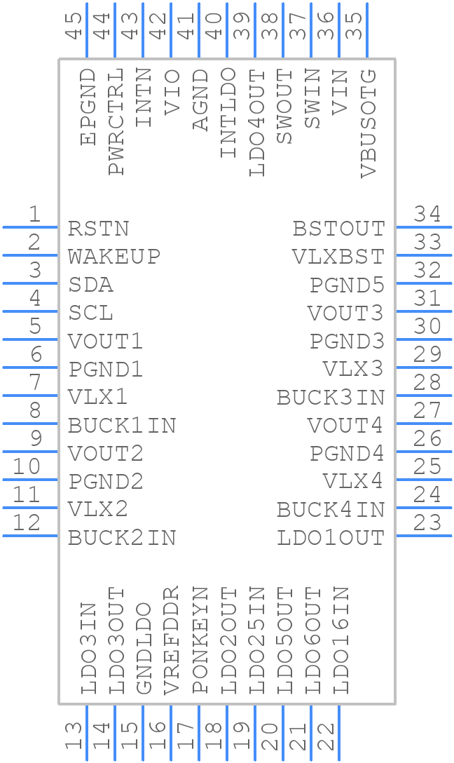 STPMIC1CPQR - STMicroelectronics - PCB symbol
