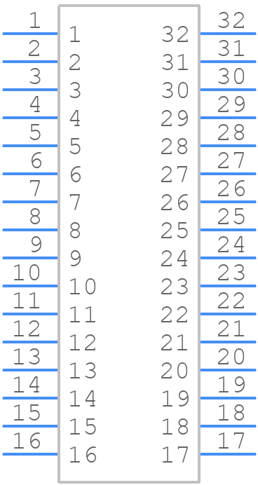 232-1287-00-0602 - 3M - PCB symbol