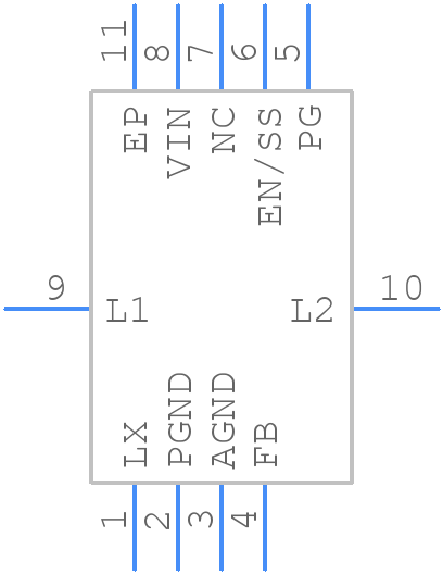 XCL226A0K1H2 - Torex - PCB symbol