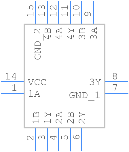 74HC132BQX - Nexperia - PCB symbol