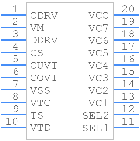 PT6307ESST-AA - CR-PowTech(Shanghai) - PCB symbol