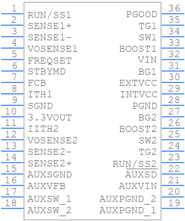 LTC1876EG#PBF - Analog Devices - PCB symbol