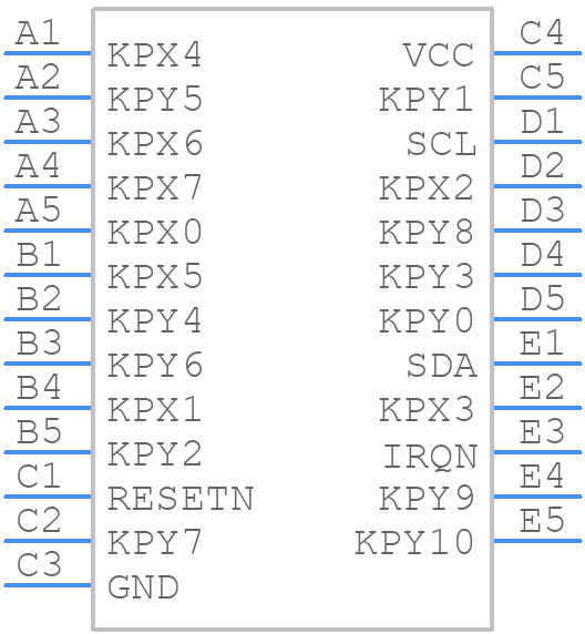 LM8328TME/NOPB - Texas Instruments - PCB symbol