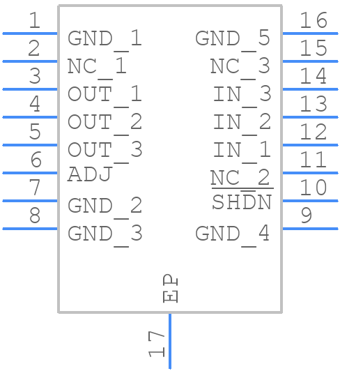 LT1764EFE-3.3#PBF - Analog Devices - PCB symbol