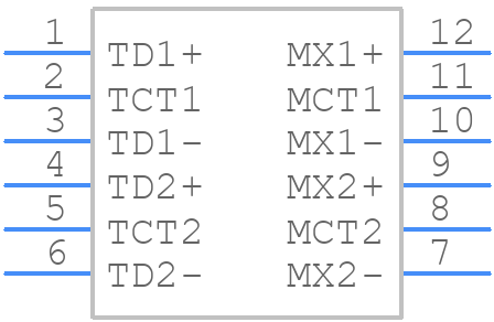 ALANS100X1-1E10LT - ABRACON - PCB symbol