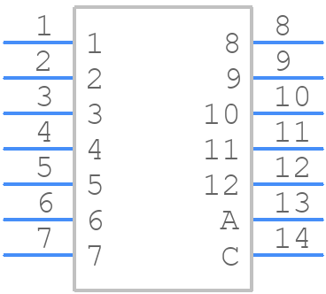 CK1050 - Lorlin - PCB symbol