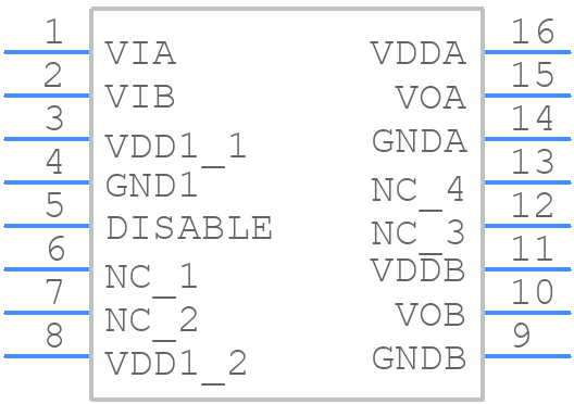 ADUM4224WARWZ - Analog Devices - PCB symbol