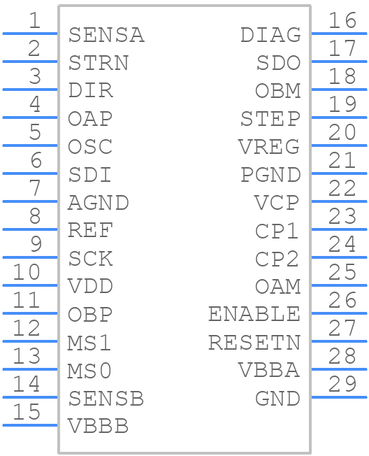 A4980KLPTR-T - Allegro Microsystems - PCB symbol