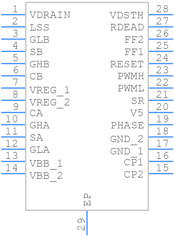 A3941KLPTR - Allegro Microsystems - PCB symbol