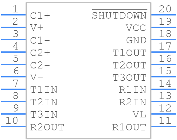 SP3203EEY-L - EXAR - PCB symbol