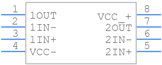 TLE2072ID - Texas Instruments - PCB symbol
