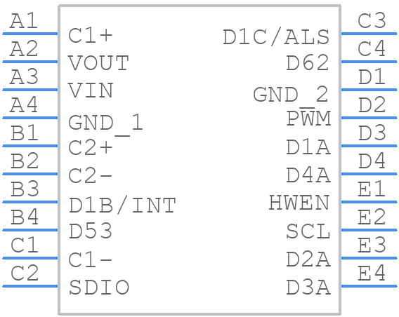 LM3535TMX/NOPB - Texas Instruments - PCB symbol