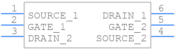 SSM6L35FU(TE85L,F) - Toshiba - PCB symbol