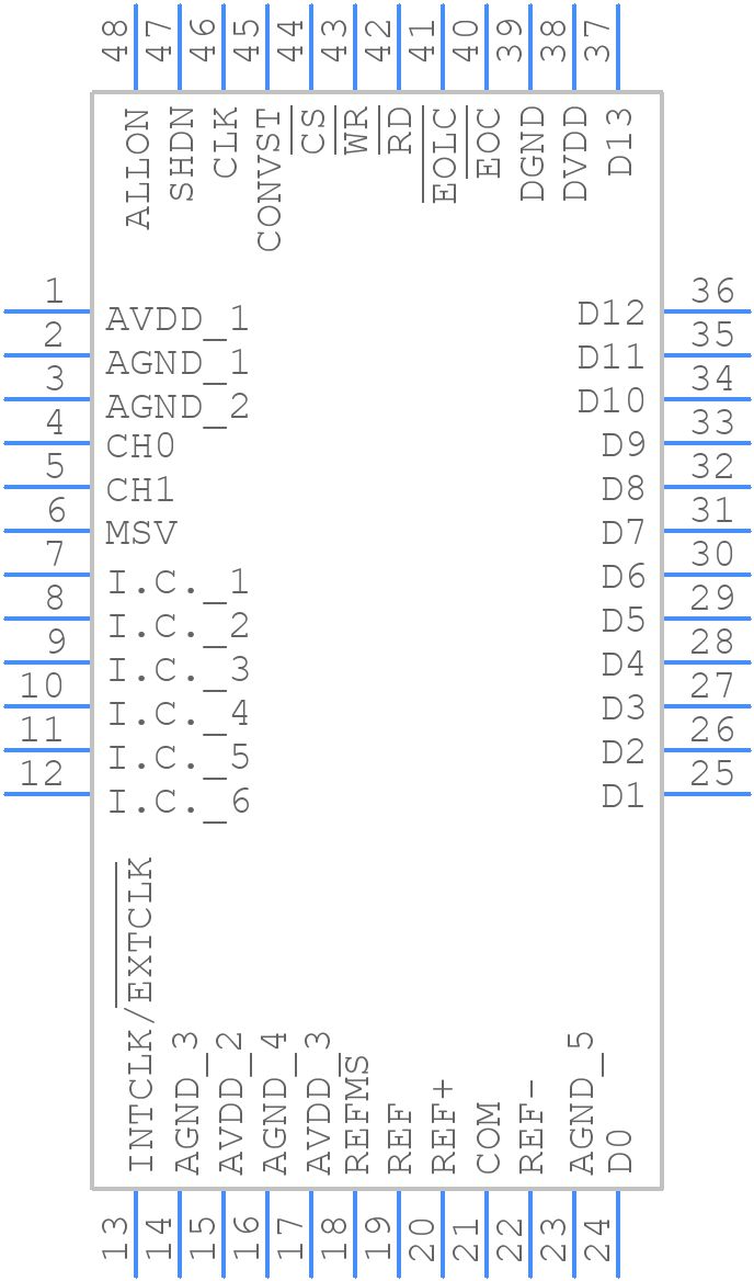 MAX1322ECM+ - Analog Devices - PCB symbol