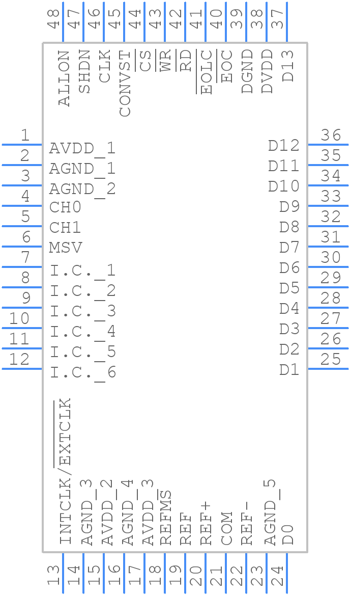 MAX1322ECM+T - Analog Devices - PCB symbol