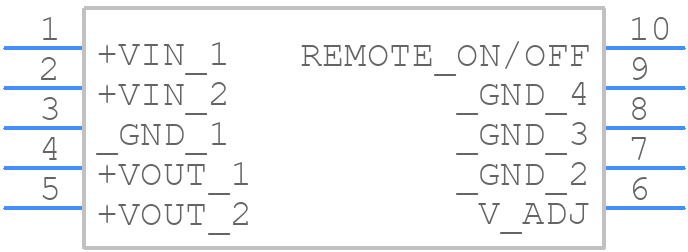 R-78AA3.3-1.0SMD - RECOM Power - PCB symbol