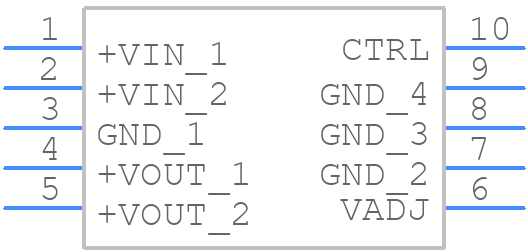 R-78AA3.3-0.5SMD-R - RECOM Power - PCB symbol