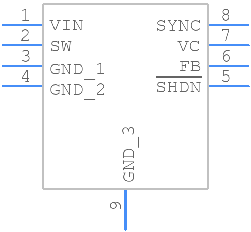 LT1961EMS8E#PBF - Analog Devices - PCB symbol