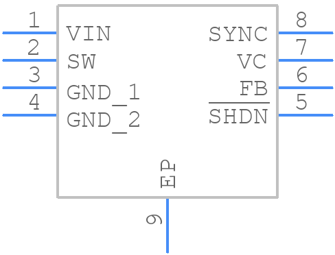 LT1961IMS8E#PBF - Analog Devices - PCB symbol