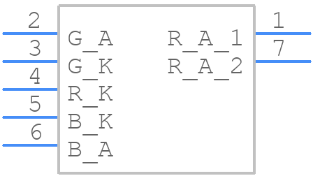 MSL0101RGBU1 - ROHM Semiconductor - PCB symbol