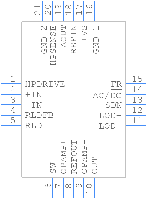 AD8232ACPZ-R7 - Analog Devices - PCB symbol
