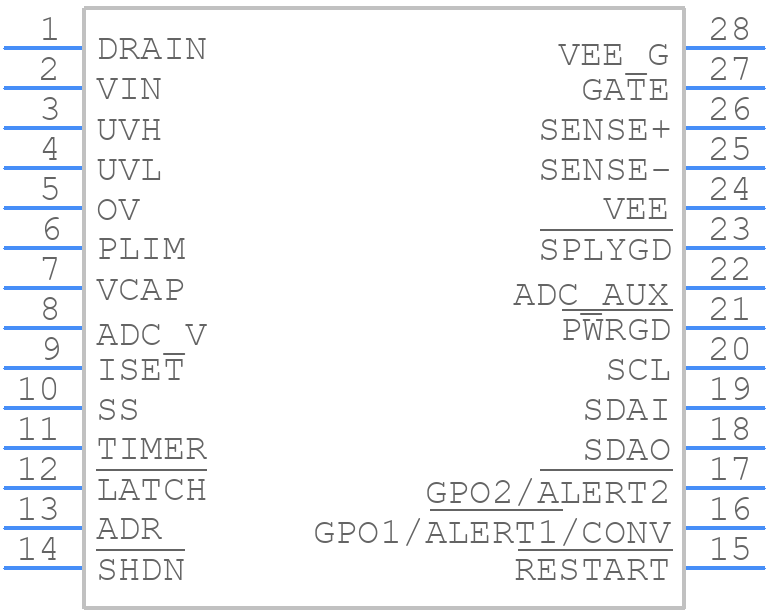 ADM1075-1ARUZ - Analog Devices - PCB symbol