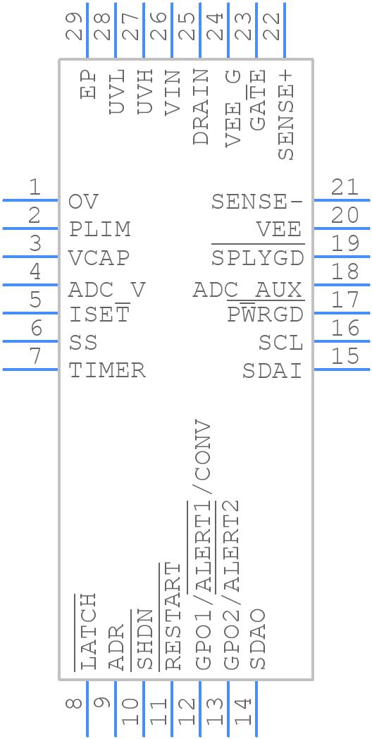 ADM1075-1ACPZ - Analog Devices - PCB symbol