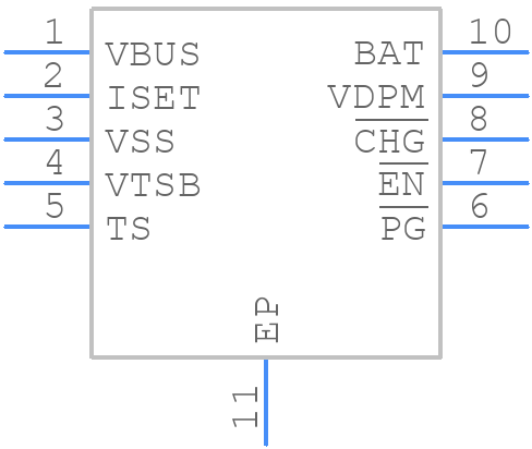 BQ24210DQCT - Texas Instruments - PCB symbol