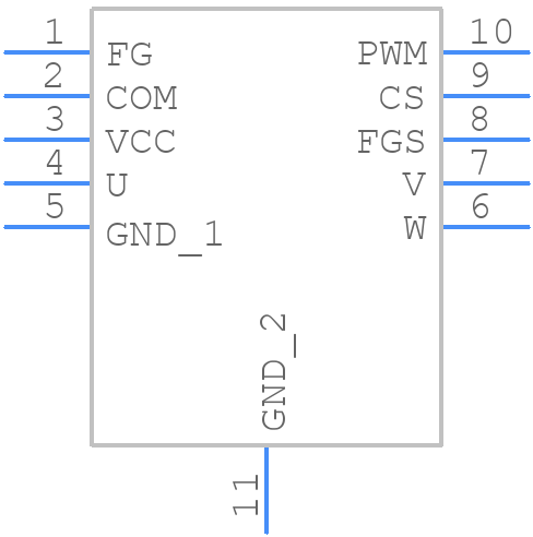 DRV10866DSCR - Texas Instruments - PCB symbol