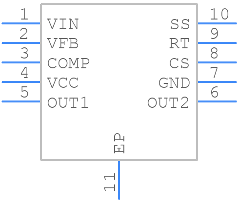 LM5030SD/NOPB - Texas Instruments - PCB symbol