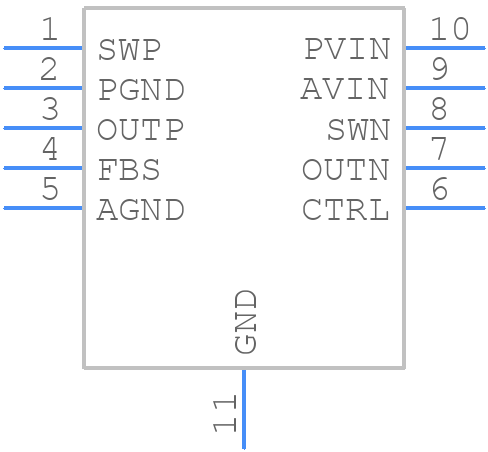 TPS65631WDSKR - Texas Instruments - PCB symbol