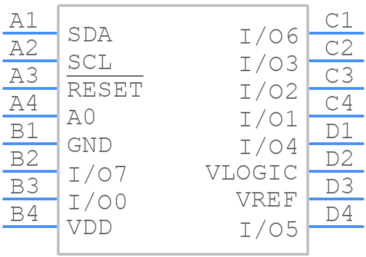 AD5593RBCBZ-RL7 - Analog Devices - PCB symbol