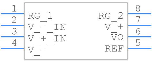 INA118UB - Texas Instruments - PCB symbol