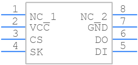 BR93L66RFV-WE2 - ROHM Semiconductor - PCB symbol