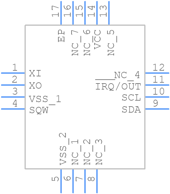 M41T66Q6F - STMicroelectronics - PCB symbol