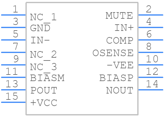 LME49830TB/NOPB - Texas Instruments - PCB symbol