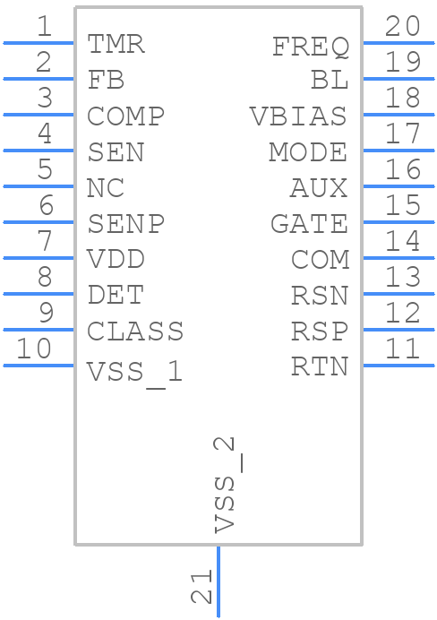 TPS23770PWPR - Texas Instruments - PCB symbol
